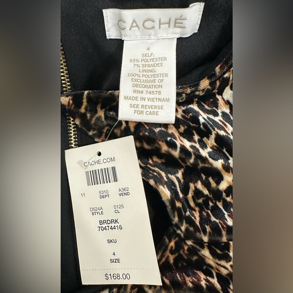 Cache Animal Print Long Sleeve Dress - Picture 10 of 13